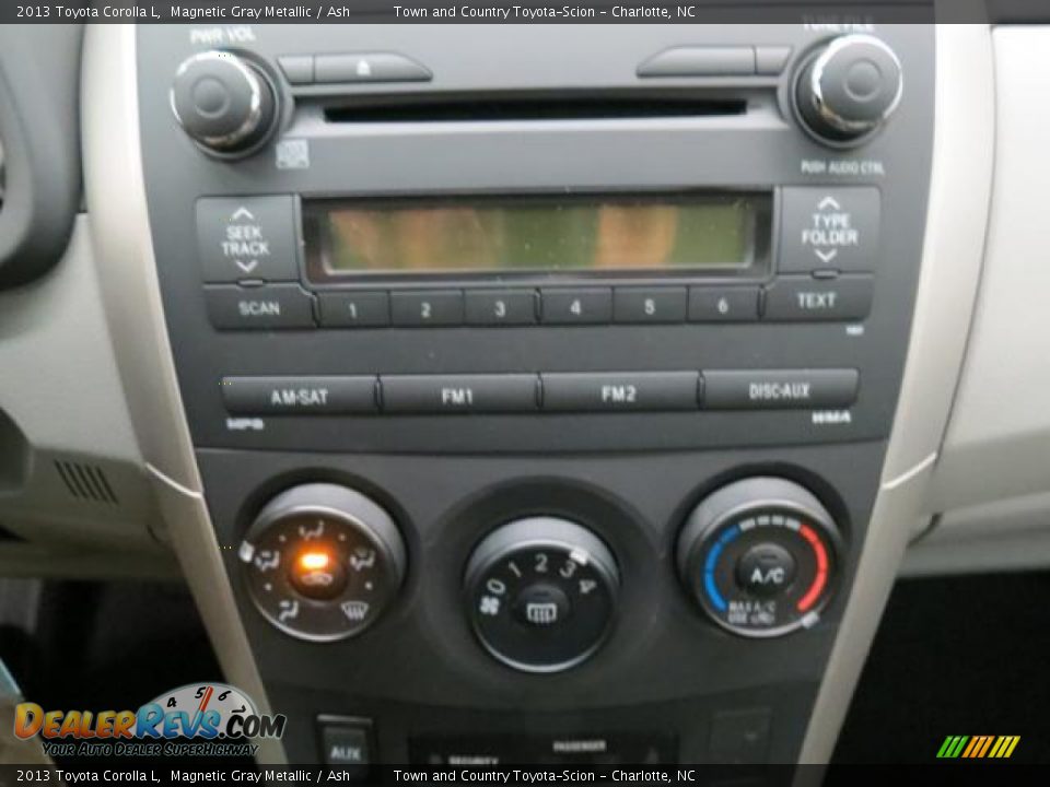 2013 Toyota Corolla L Magnetic Gray Metallic / Ash Photo #12