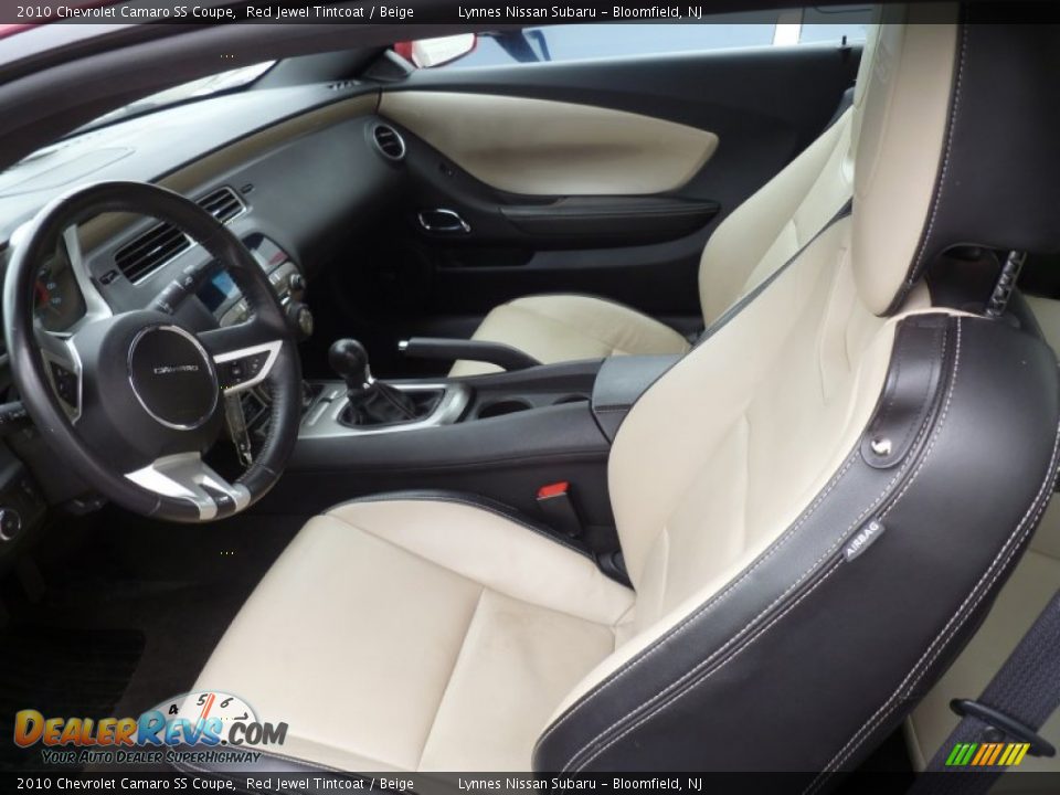 Beige Interior - 2010 Chevrolet Camaro SS Coupe Photo #11