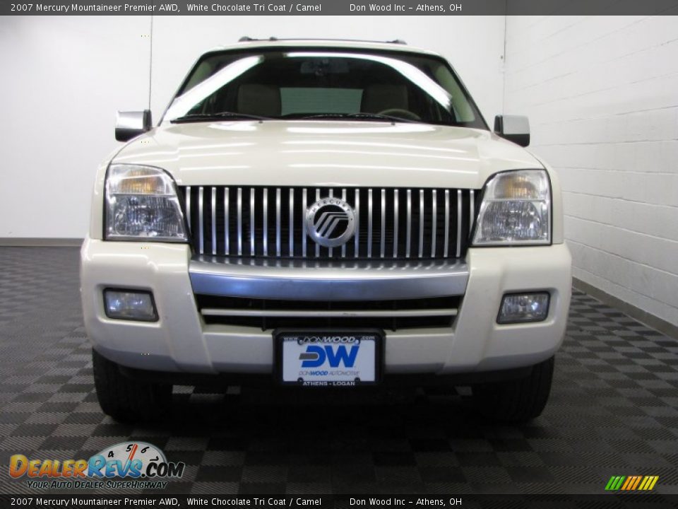 2007 Mercury Mountaineer Premier AWD White Chocolate Tri Coat / Camel Photo #2