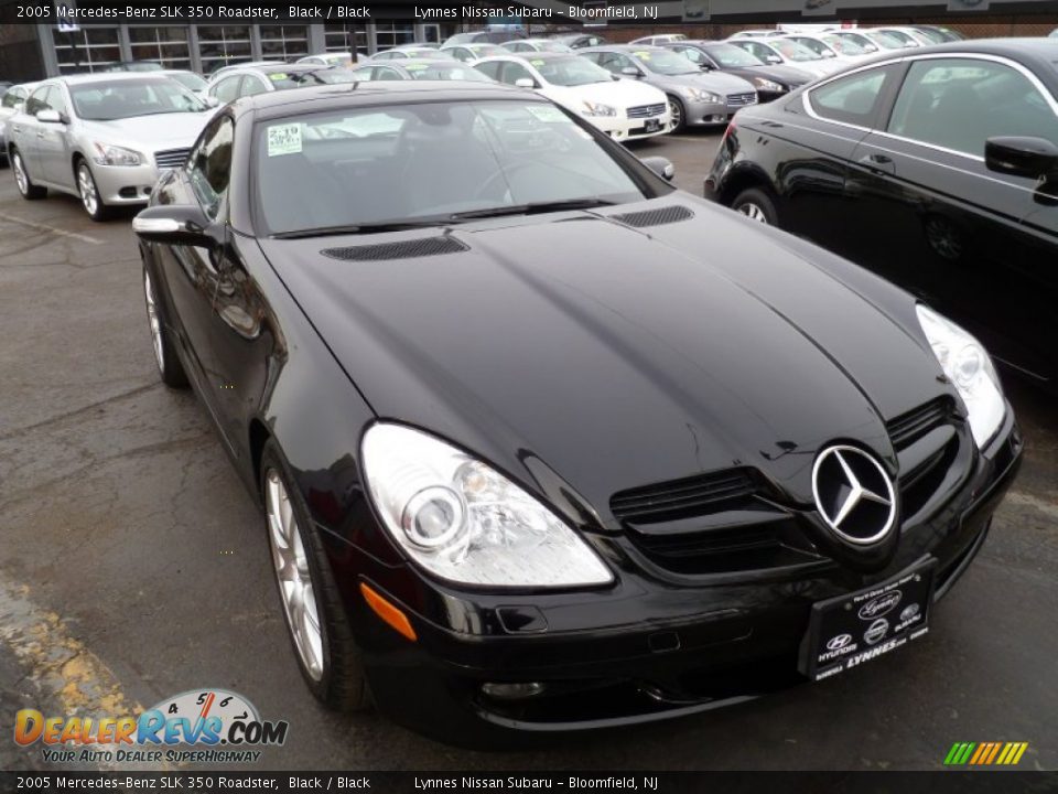 2005 Mercedes-Benz SLK 350 Roadster Black / Black Photo #1