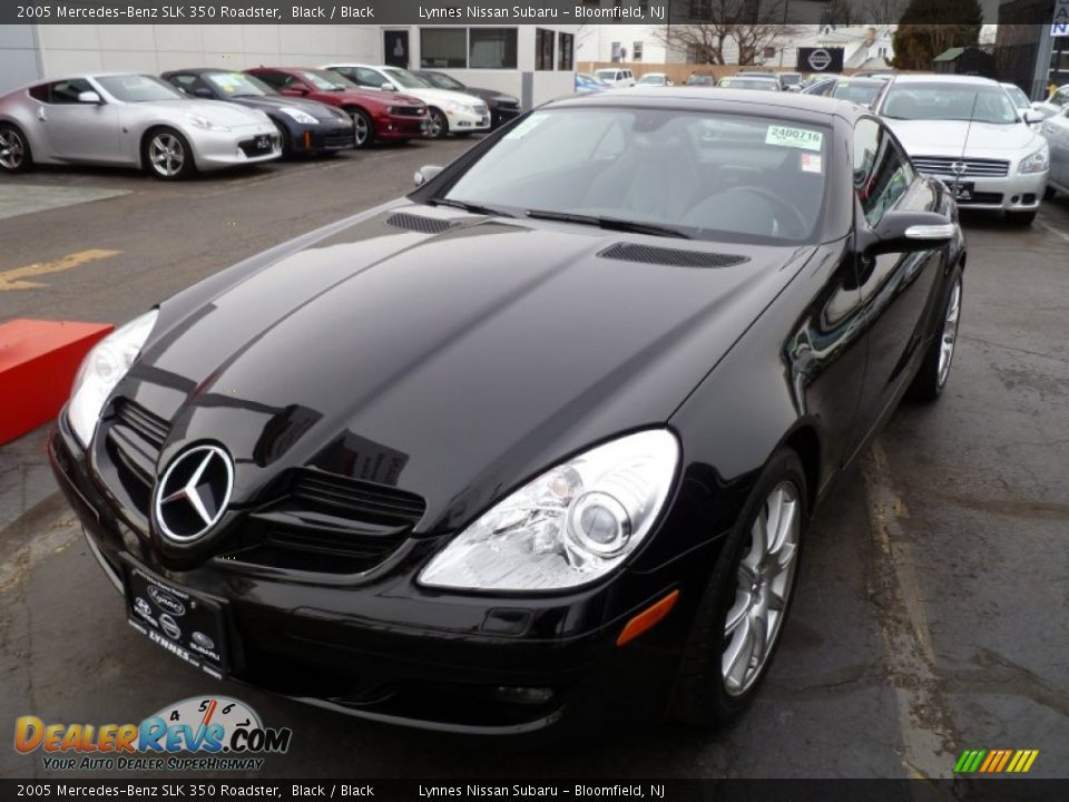 2005 Mercedes-Benz SLK 350 Roadster Black / Black Photo #3