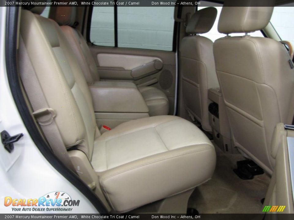2007 Mercury Mountaineer Premier AWD White Chocolate Tri Coat / Camel Photo #13