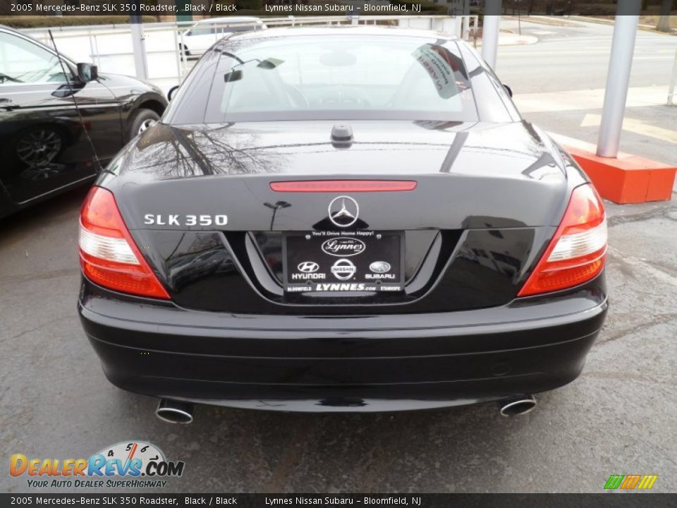 2005 Mercedes-Benz SLK 350 Roadster Black / Black Photo #4
