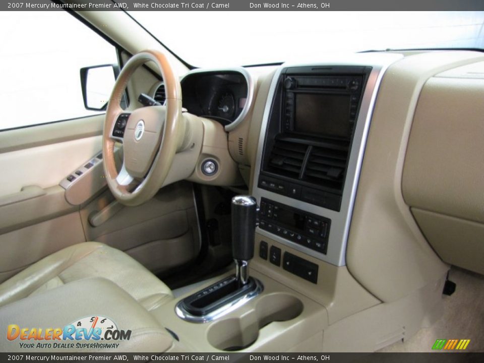 2007 Mercury Mountaineer Premier AWD White Chocolate Tri Coat / Camel Photo #23