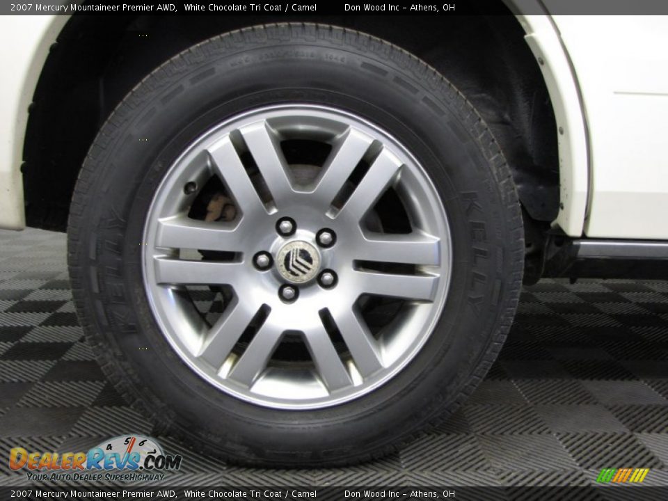2007 Mercury Mountaineer Premier AWD White Chocolate Tri Coat / Camel Photo #27