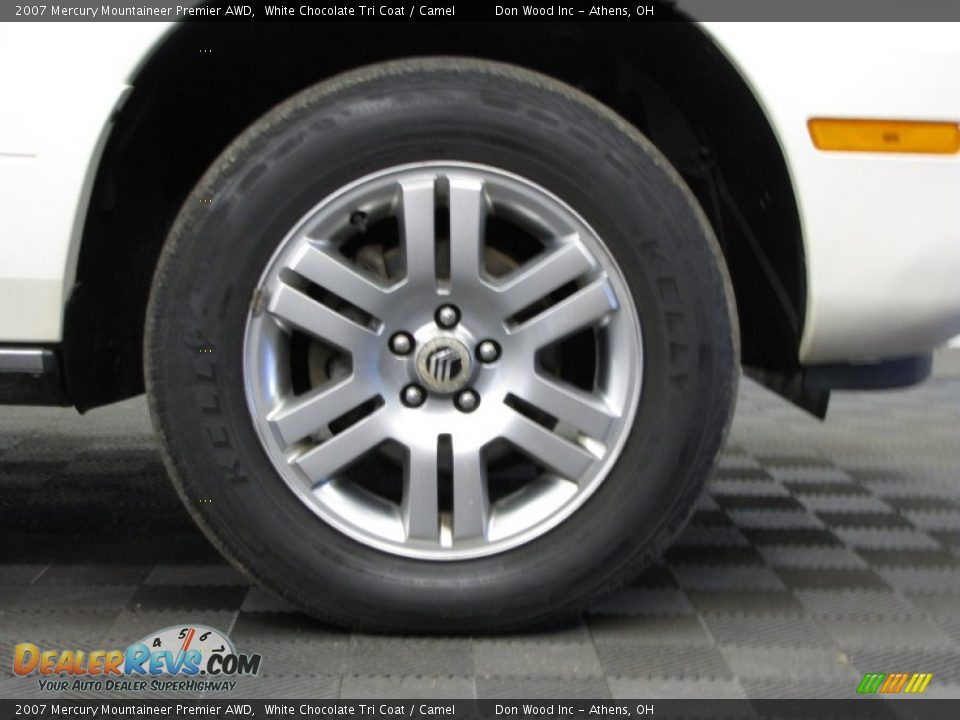 2007 Mercury Mountaineer Premier AWD White Chocolate Tri Coat / Camel Photo #28