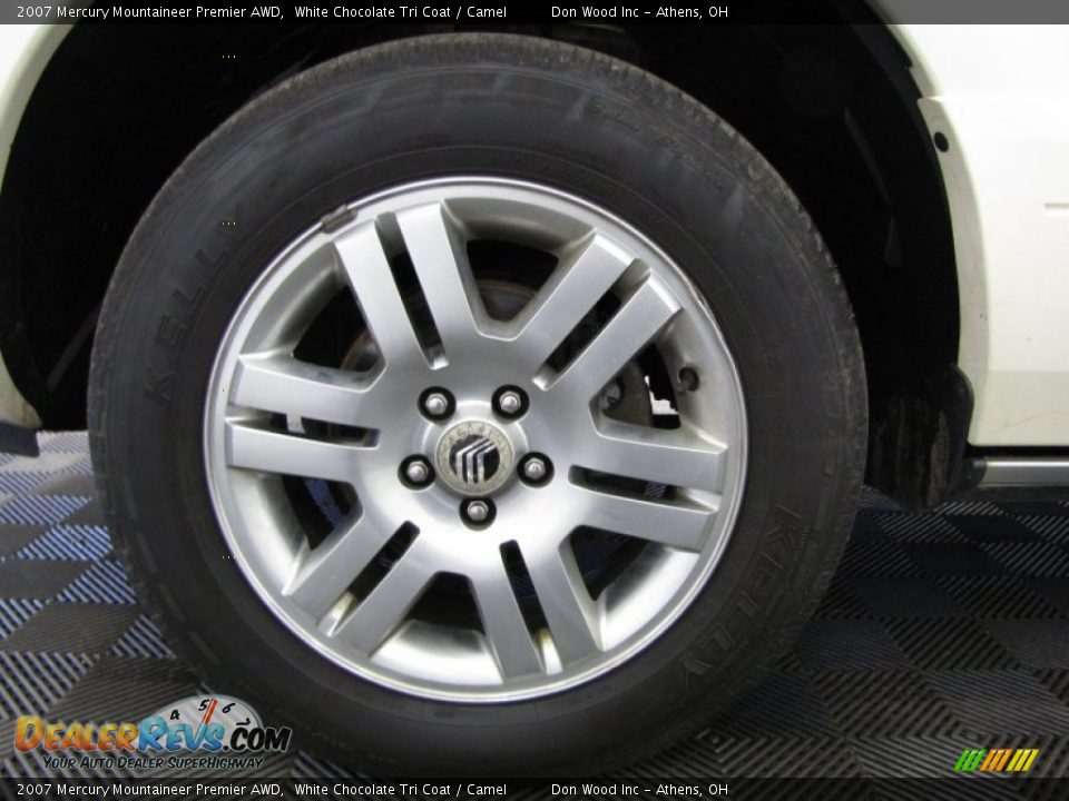 2007 Mercury Mountaineer Premier AWD White Chocolate Tri Coat / Camel Photo #29