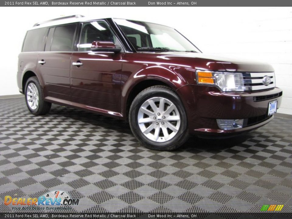 2011 Ford Flex SEL AWD Bordeaux Reserve Red Metallic / Charcoal Black Photo #1