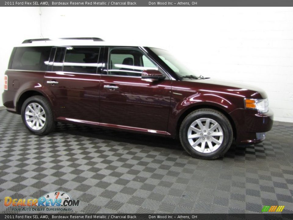 Bordeaux Reserve Red Metallic 2011 Ford Flex SEL AWD Photo #3