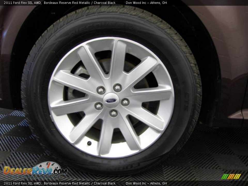 2011 Ford Flex SEL AWD Bordeaux Reserve Red Metallic / Charcoal Black Photo #22
