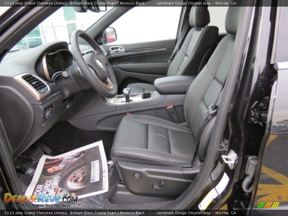 Morocco Black Interior - 2014 Jeep Grand Cherokee Limited Photo #6
