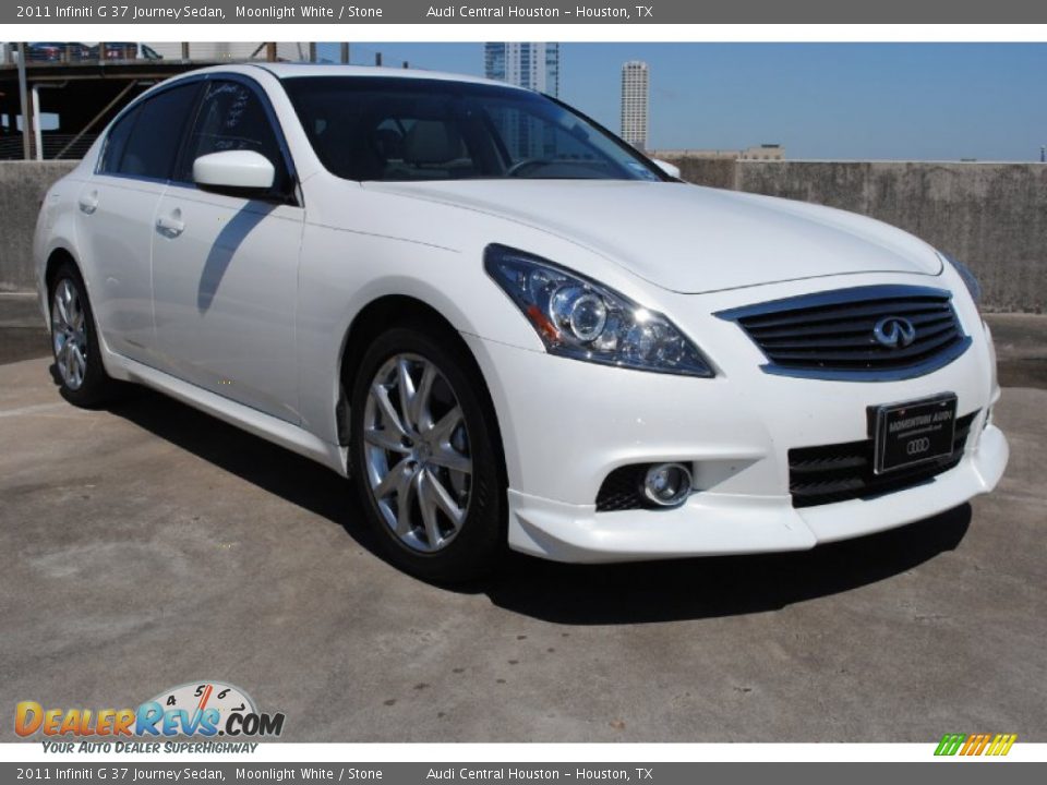 2011 Infiniti G 37 Journey Sedan Moonlight White / Stone Photo #1