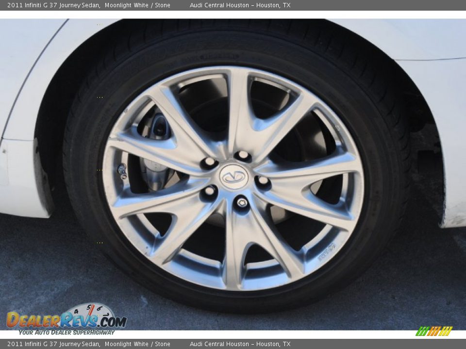 2011 Infiniti G 37 Journey Sedan Moonlight White / Stone Photo #5