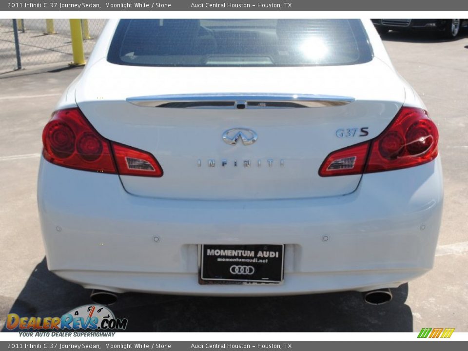 2011 Infiniti G 37 Journey Sedan Moonlight White / Stone Photo #7