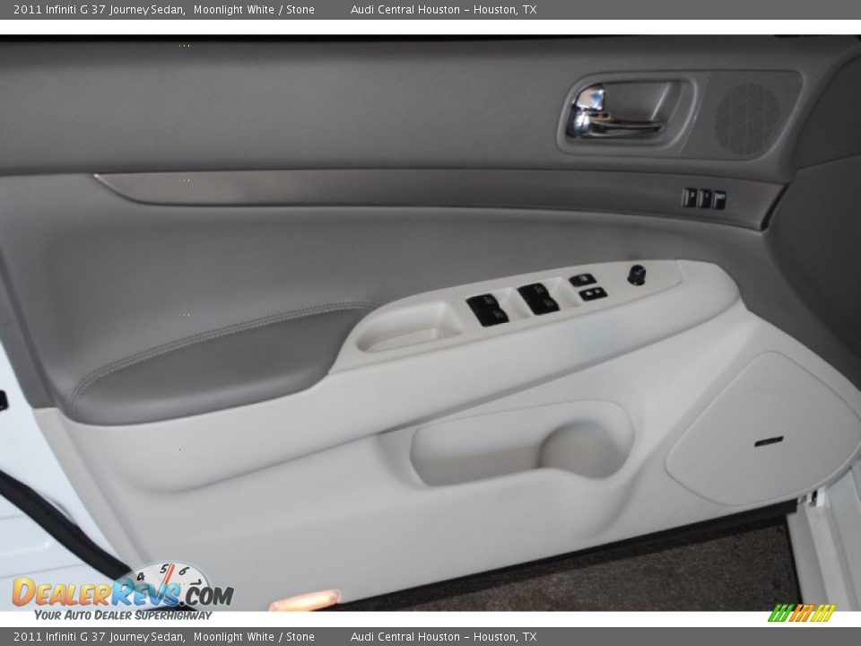 2011 Infiniti G 37 Journey Sedan Moonlight White / Stone Photo #10