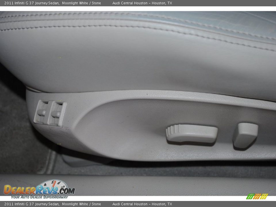 2011 Infiniti G 37 Journey Sedan Moonlight White / Stone Photo #13