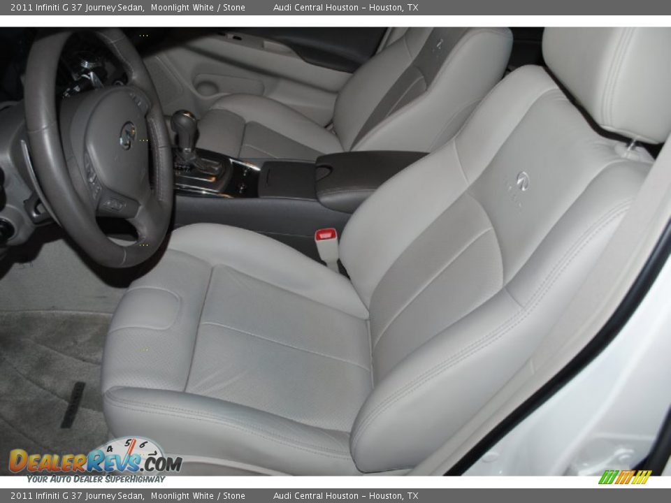 2011 Infiniti G 37 Journey Sedan Moonlight White / Stone Photo #15