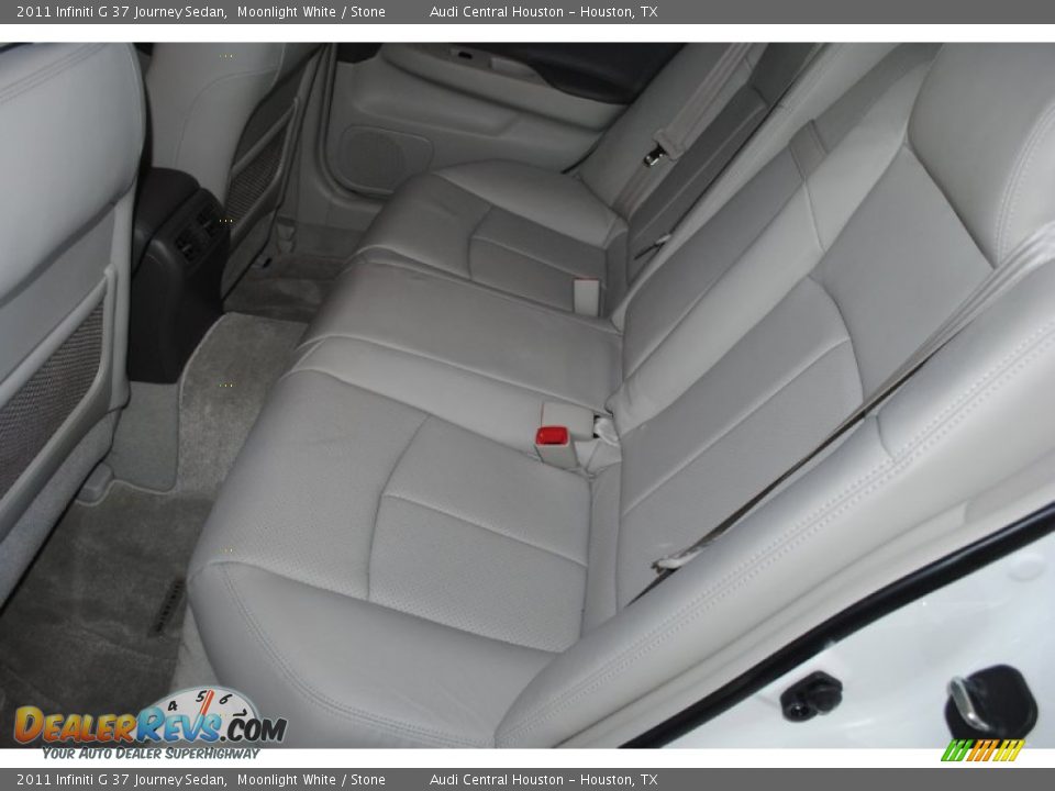 2011 Infiniti G 37 Journey Sedan Moonlight White / Stone Photo #18