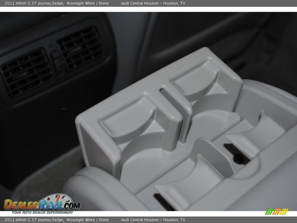 2011 Infiniti G 37 Journey Sedan Moonlight White / Stone Photo #19