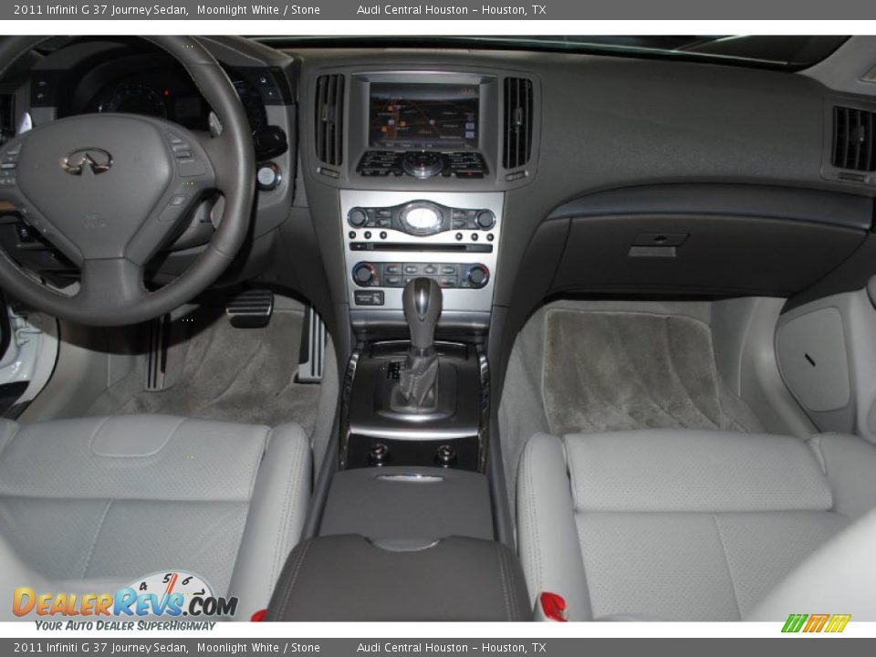 2011 Infiniti G 37 Journey Sedan Moonlight White / Stone Photo #20