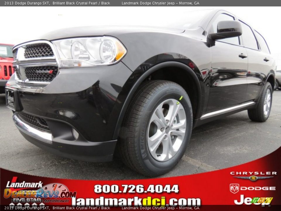 2013 Dodge Durango SXT Brilliant Black Crystal Pearl / Black Photo #1