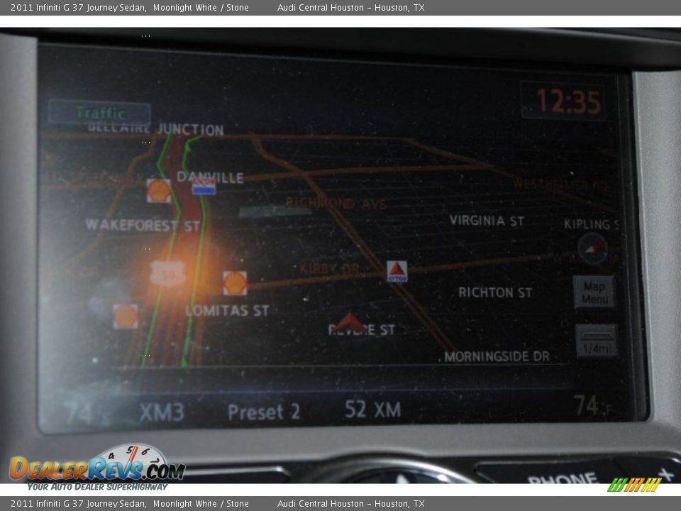2011 Infiniti G 37 Journey Sedan Moonlight White / Stone Photo #26