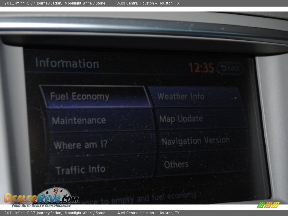 2011 Infiniti G 37 Journey Sedan Moonlight White / Stone Photo #28