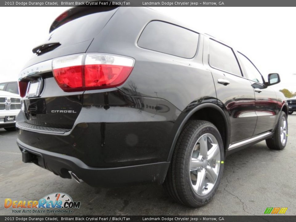 2013 Dodge Durango Citadel Brilliant Black Crystal Pearl / Black/Tan Photo #3