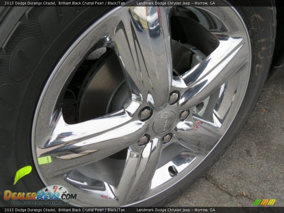 2013 Dodge Durango Citadel Brilliant Black Crystal Pearl / Black/Tan Photo #5