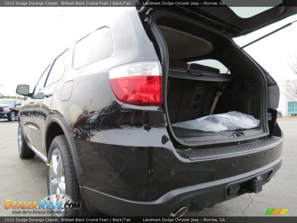 2013 Dodge Durango Citadel Brilliant Black Crystal Pearl / Black/Tan Photo #10