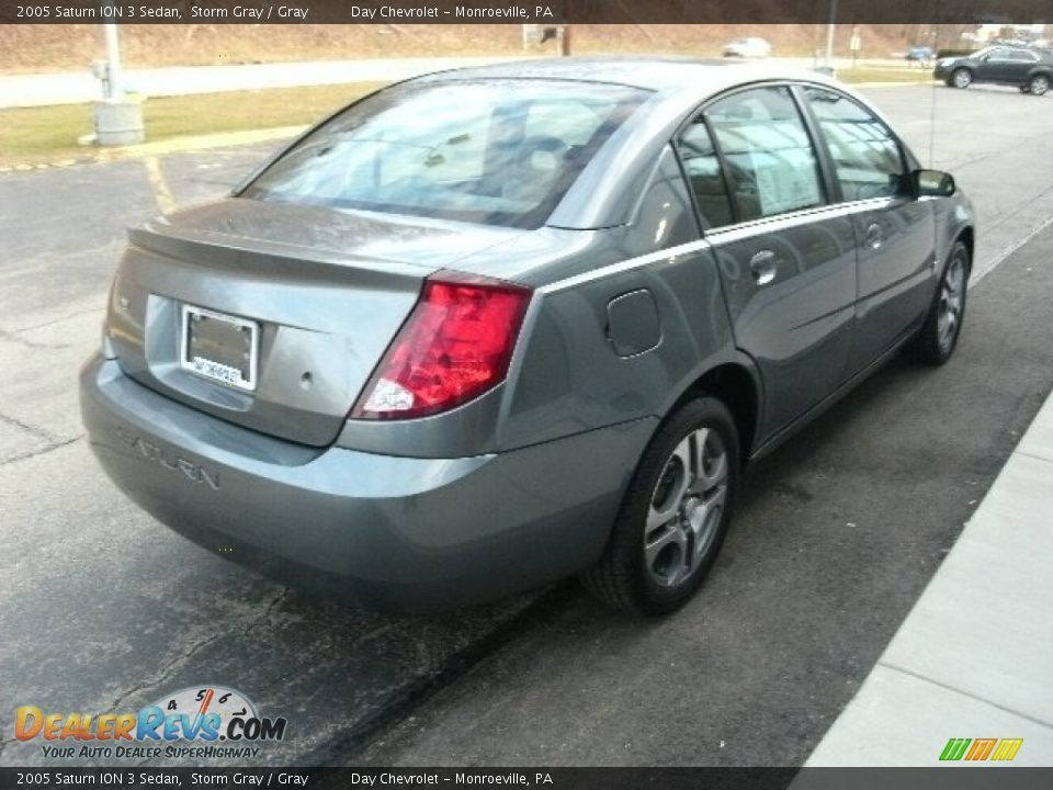 2005 Saturn ION 3 Sedan Storm Gray / Gray Photo #4