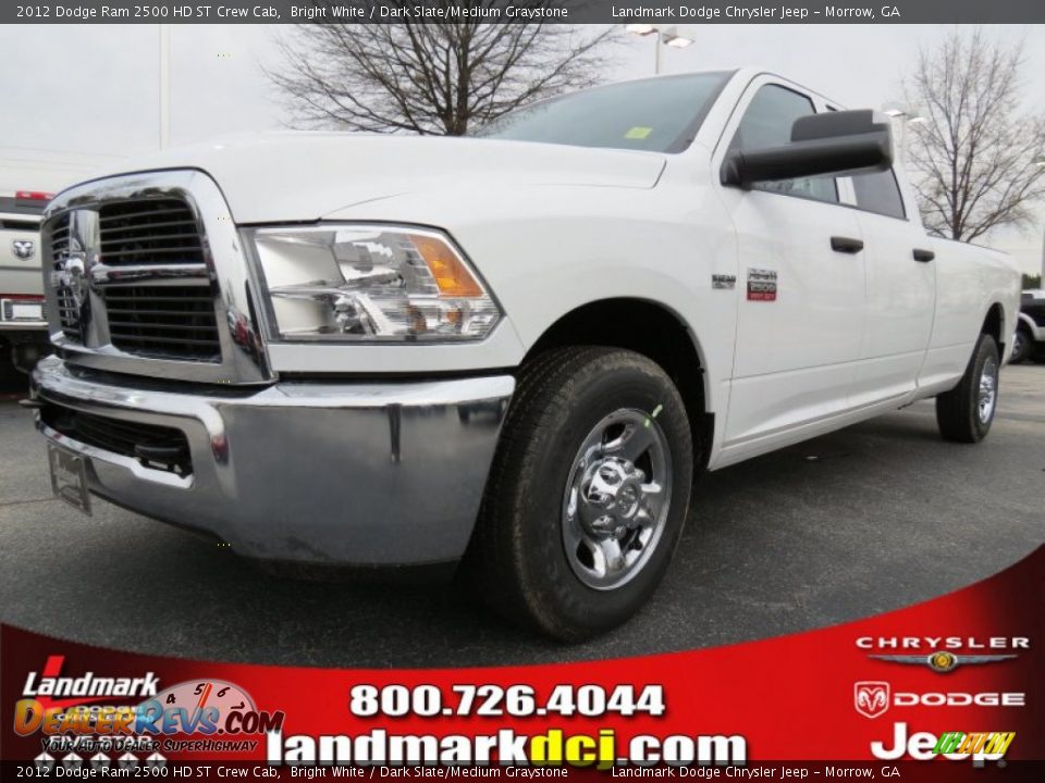 2012 Dodge Ram 2500 HD ST Crew Cab Bright White / Dark Slate/Medium Graystone Photo #1