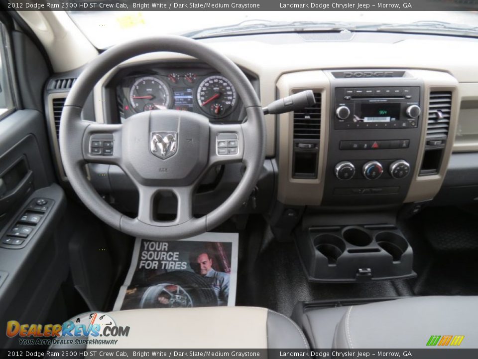 2012 Dodge Ram 2500 HD ST Crew Cab Bright White / Dark Slate/Medium Graystone Photo #9
