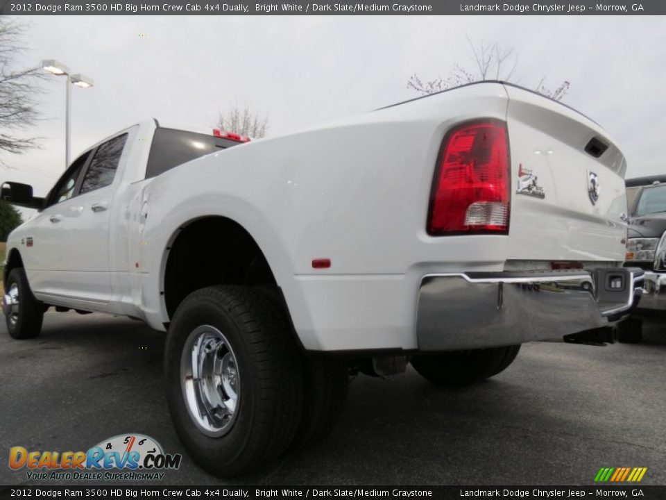 2012 Dodge Ram 3500 HD Big Horn Crew Cab 4x4 Dually Bright White / Dark Slate/Medium Graystone Photo #2