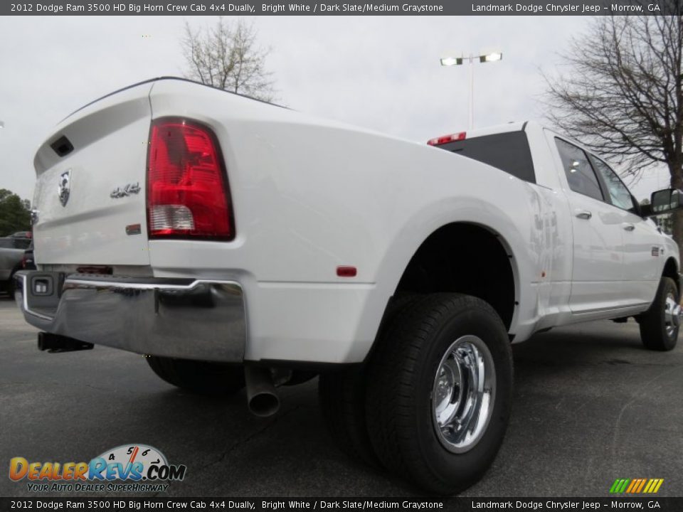 2012 Dodge Ram 3500 HD Big Horn Crew Cab 4x4 Dually Bright White / Dark Slate/Medium Graystone Photo #3