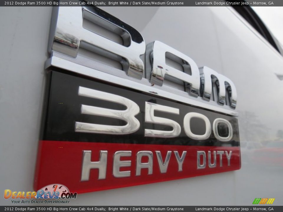 2012 Dodge Ram 3500 HD Big Horn Crew Cab 4x4 Dually Bright White / Dark Slate/Medium Graystone Photo #6
