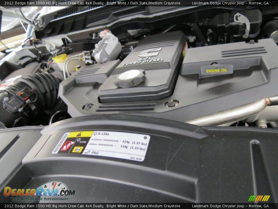 2012 Dodge Ram 3500 HD Big Horn Crew Cab 4x4 Dually Bright White / Dark Slate/Medium Graystone Photo #10