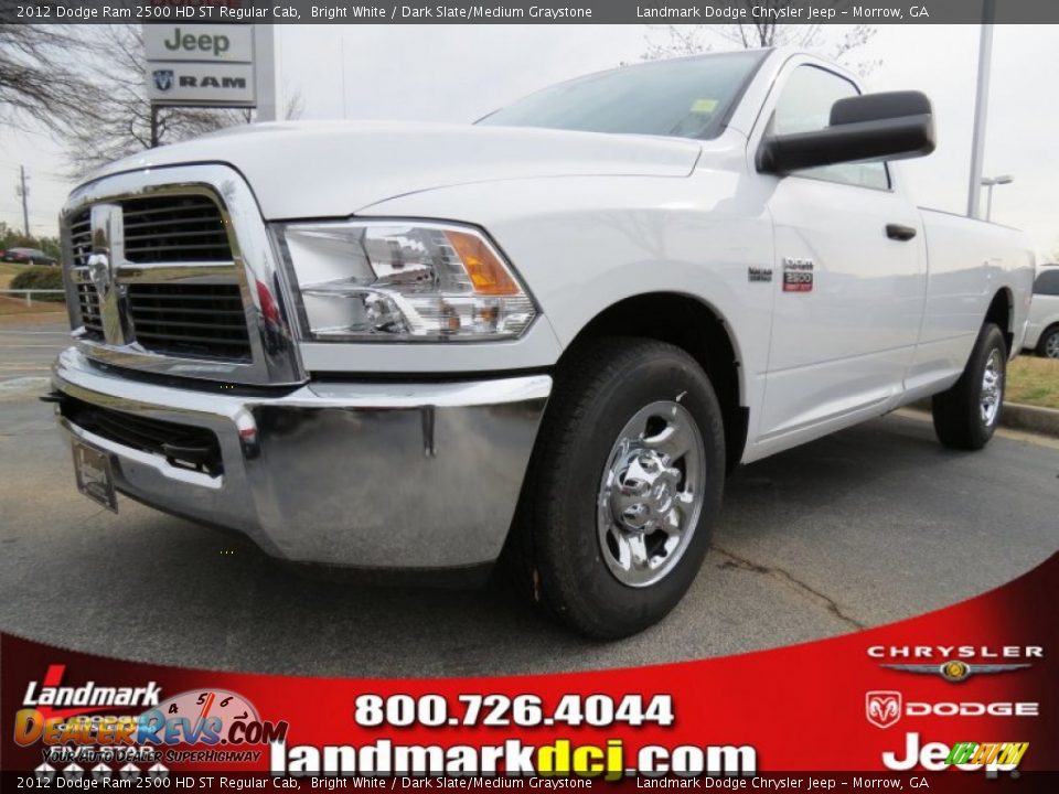 2012 Dodge Ram 2500 HD ST Regular Cab Bright White / Dark Slate/Medium Graystone Photo #1
