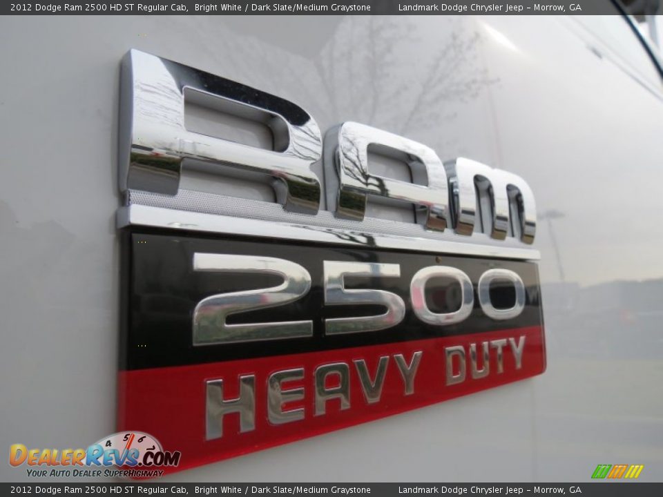 2012 Dodge Ram 2500 HD ST Regular Cab Bright White / Dark Slate/Medium Graystone Photo #6