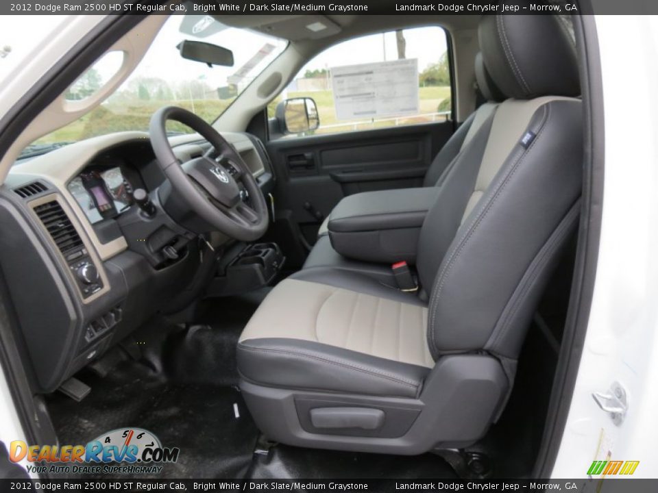 Dark Slate/Medium Graystone Interior - 2012 Dodge Ram 2500 HD ST Regular Cab Photo #7