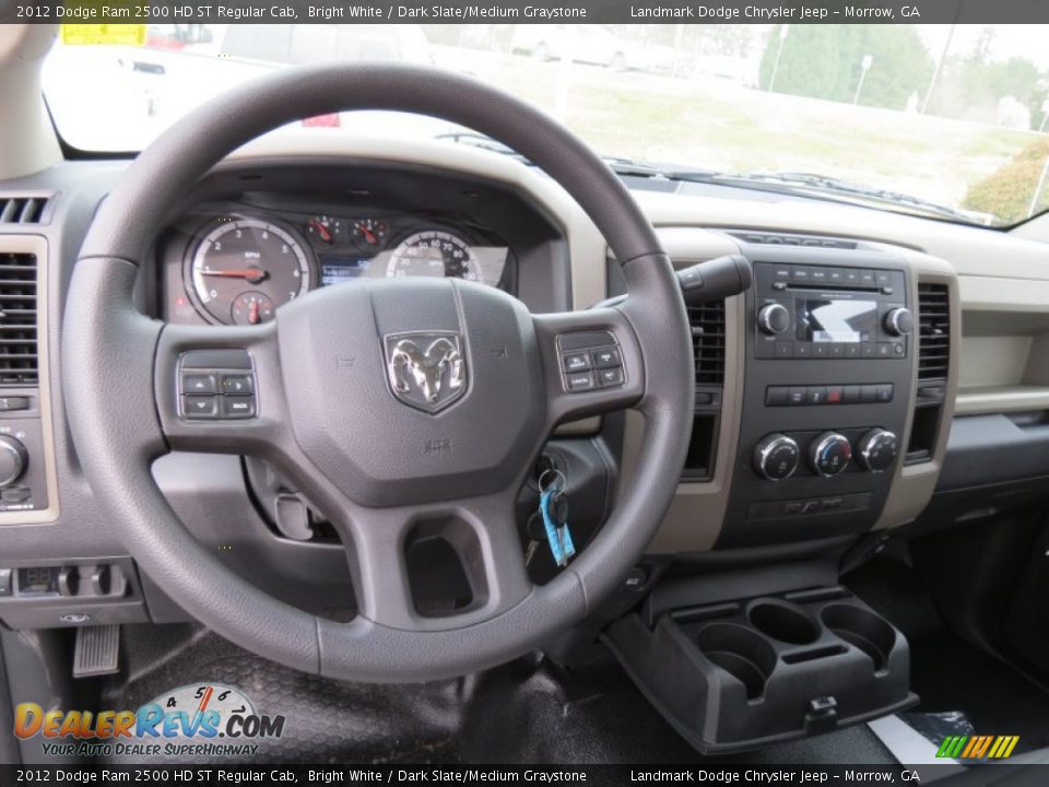 2012 Dodge Ram 2500 HD ST Regular Cab Bright White / Dark Slate/Medium Graystone Photo #8