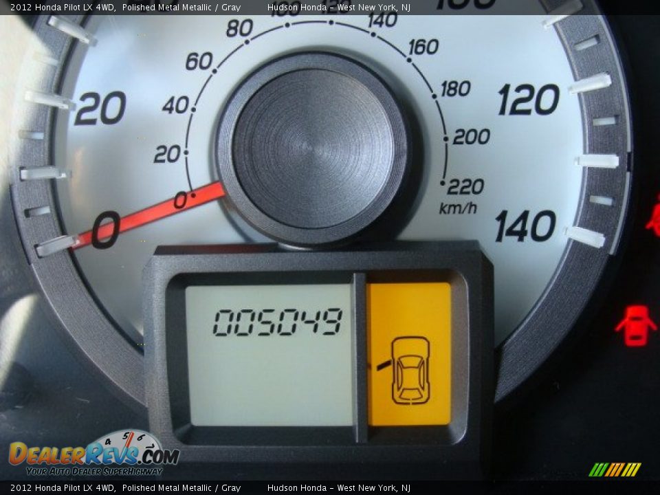 2012 Honda Pilot LX 4WD Polished Metal Metallic / Gray Photo #11