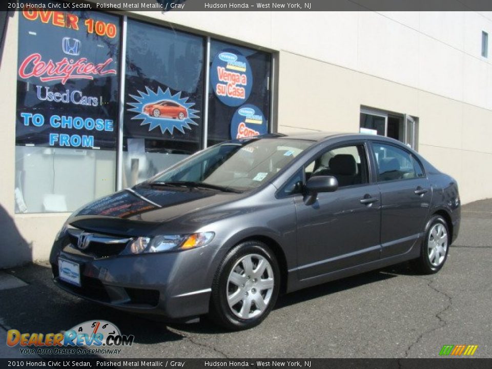 2010 Honda Civic LX Sedan Polished Metal Metallic / Gray Photo #1