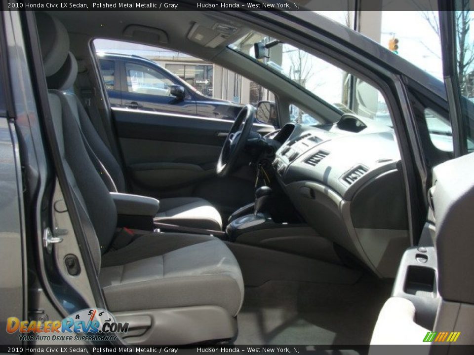 2010 Honda Civic LX Sedan Polished Metal Metallic / Gray Photo #8