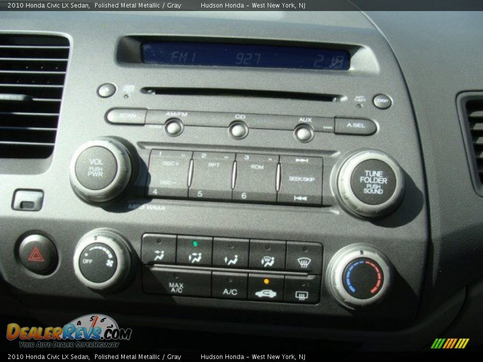 2010 Honda Civic LX Sedan Polished Metal Metallic / Gray Photo #12