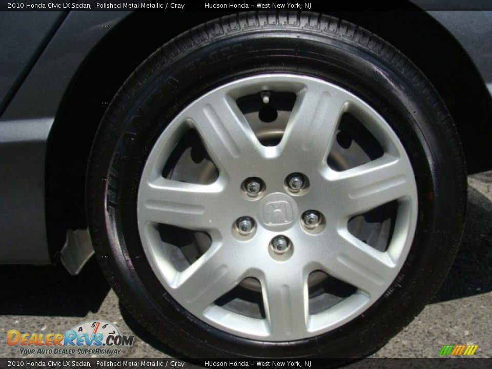 2010 Honda Civic LX Sedan Polished Metal Metallic / Gray Photo #15