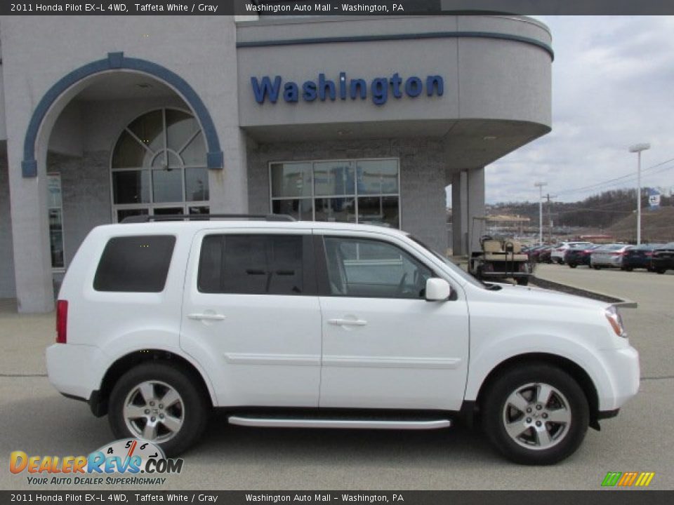 2011 Honda Pilot EX-L 4WD Taffeta White / Gray Photo #2
