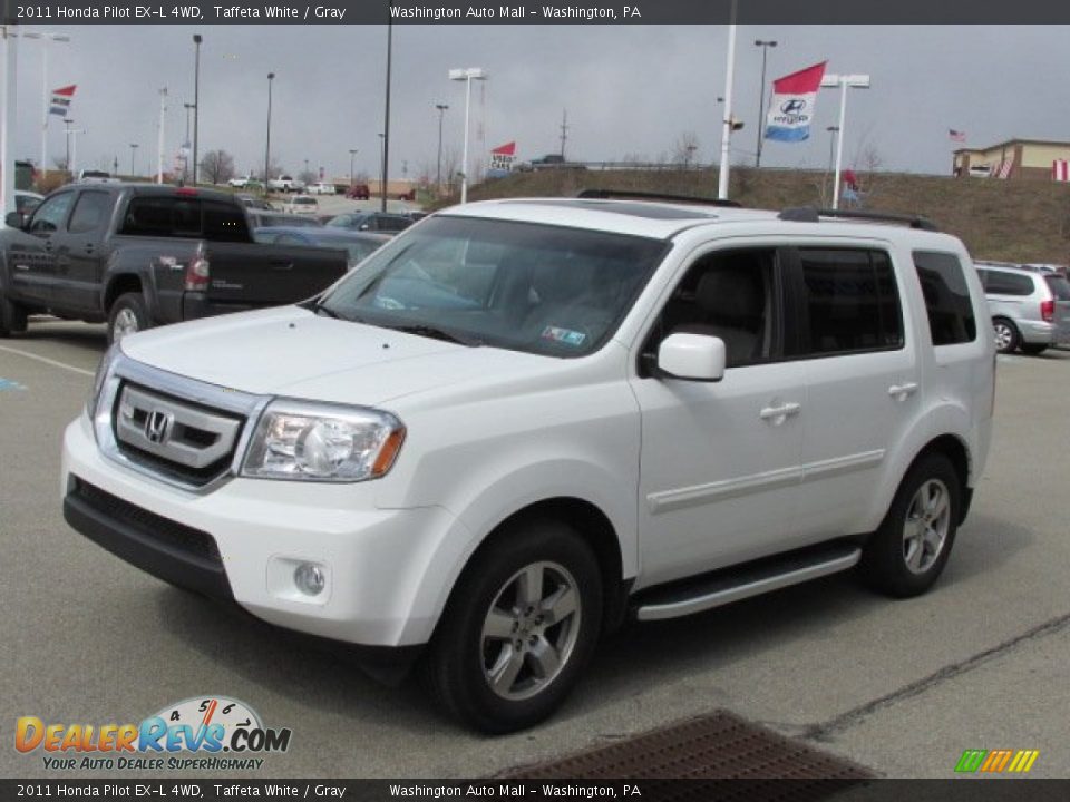 2011 Honda Pilot EX-L 4WD Taffeta White / Gray Photo #6