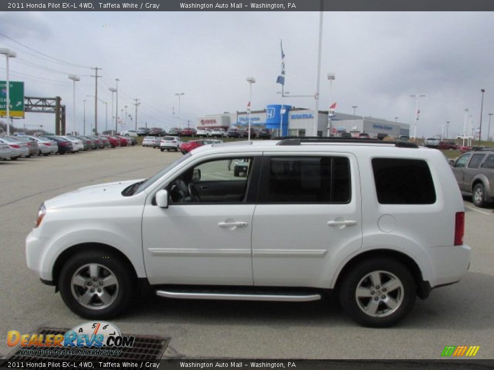 2011 Honda Pilot EX-L 4WD Taffeta White / Gray Photo #7