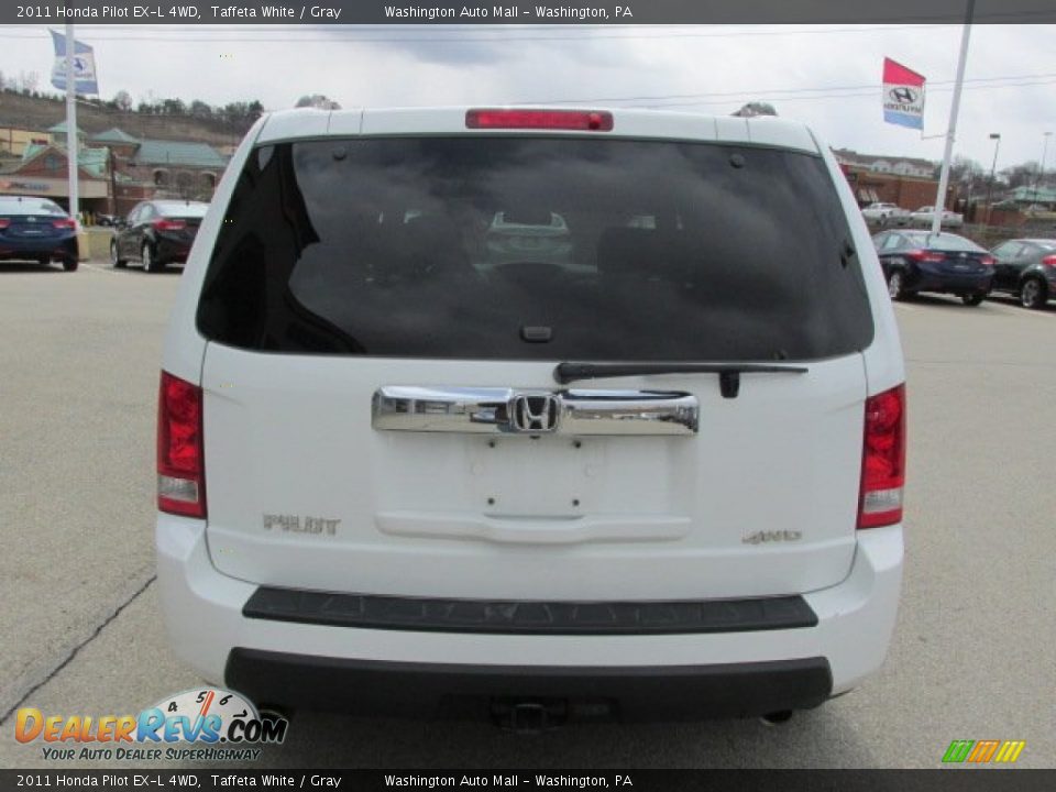 2011 Honda Pilot EX-L 4WD Taffeta White / Gray Photo #8